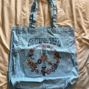 NWT Grateful Dead Blue Dancing Bears Tote Bag